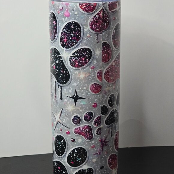 20 oz Glitter Paw-Prints - Picture 4 of 4